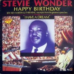 The single "Happy Birthday" released by Stevie Wonder in 1981.