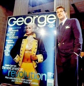 JFK Jr at the launch of George magazine in 1995.