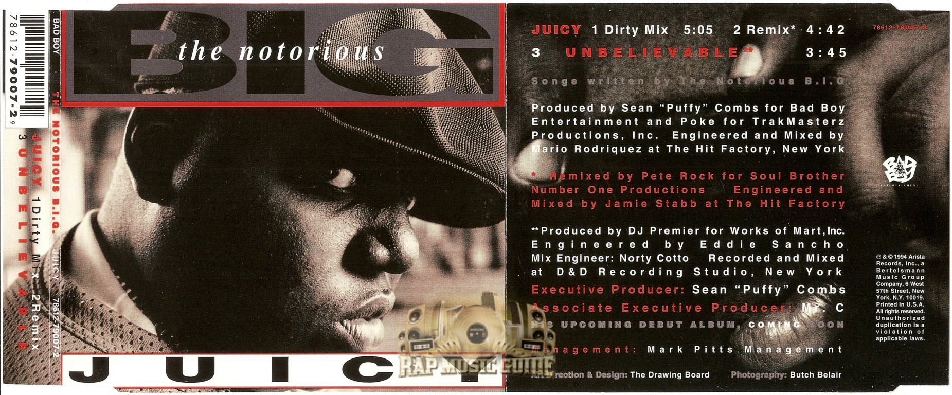 The Notorious BIG Juicy BadBoy Records-