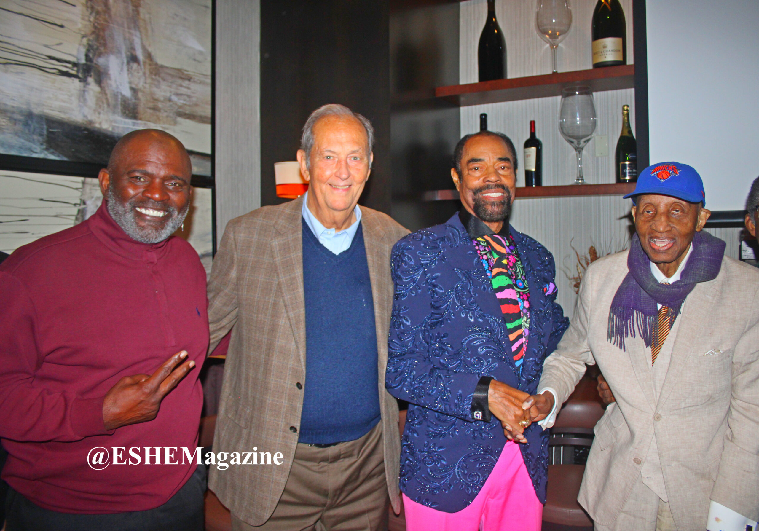 Dr. Richard Barnett Foundation Luncheon with Walt Frazier, Senator Bill Bradley And Lawrence Taylor