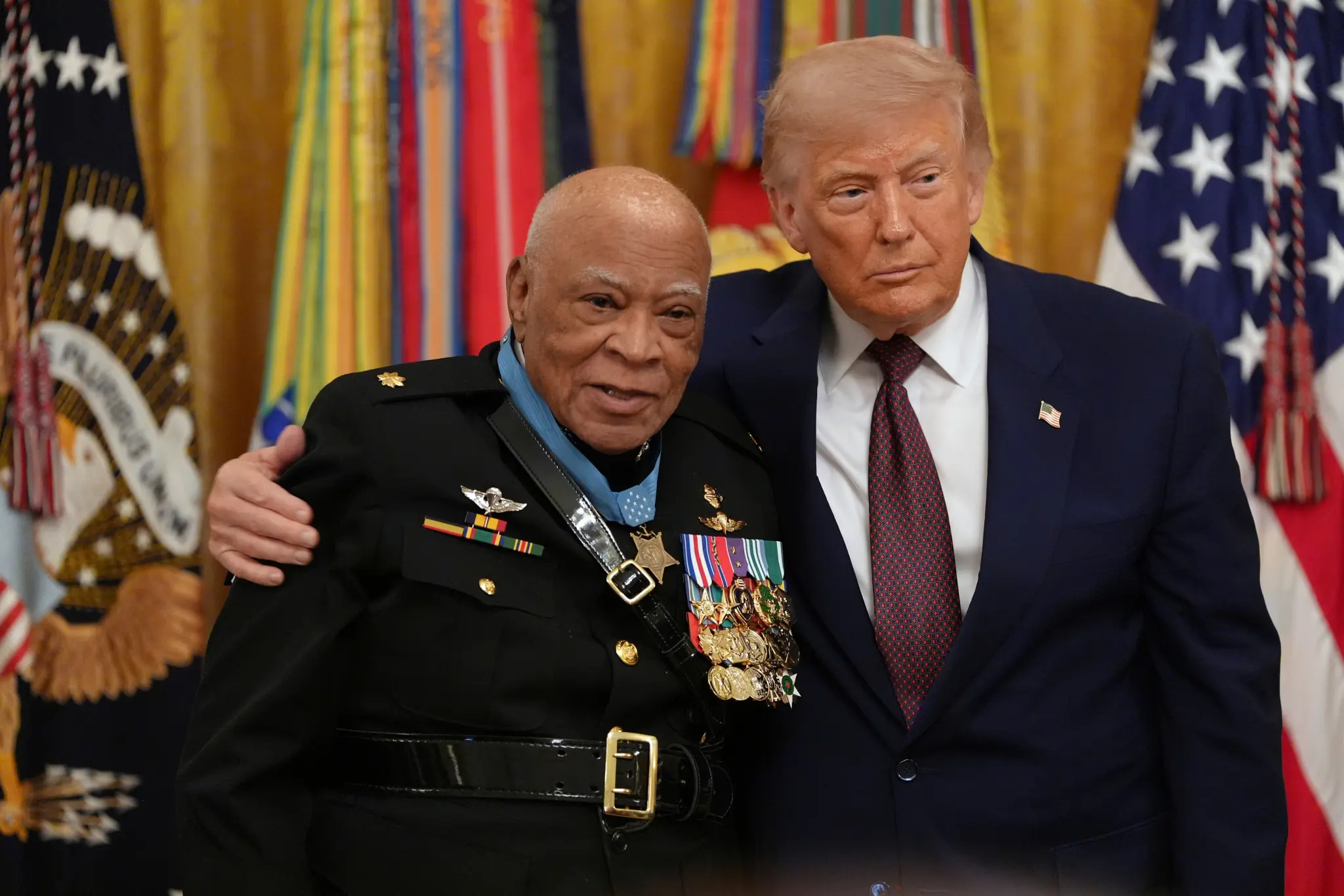 President Trump Awards Medal of Honor to 88-Year-Old Marine Major James ...